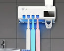 Aplicador inteligente de Creme Dental - Dispensa de Escovas com Esterilizador Ultra Violeta
