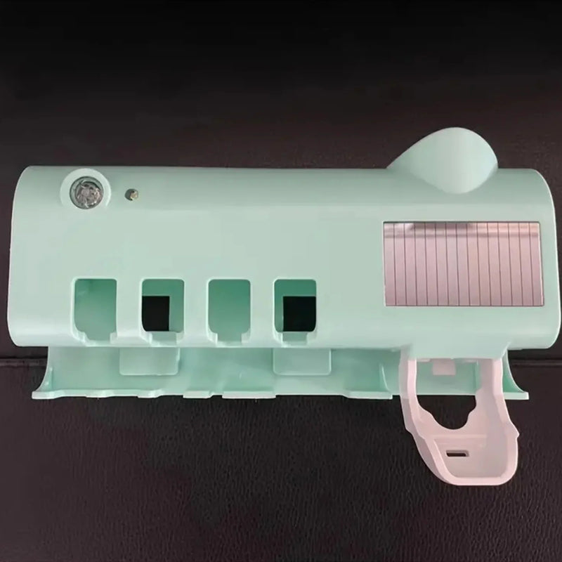 Aplicador inteligente de Creme Dental - Dispensa de Escovas com Esterilizador Ultra Violeta