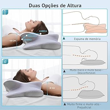 Travesseiro ortopédico - O Nº 1 da internet: Elimina dores na cervical, cabeça e costas.